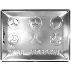 Nostalgic-Art Blechschild Mercedes-Benz Logo Evolution, 30×40 cm