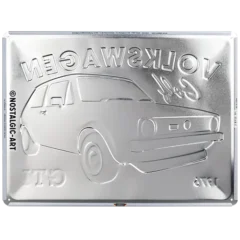 Nostalgic-Art Blechschild VW Golf GTI 1976, 30 x 40 cm