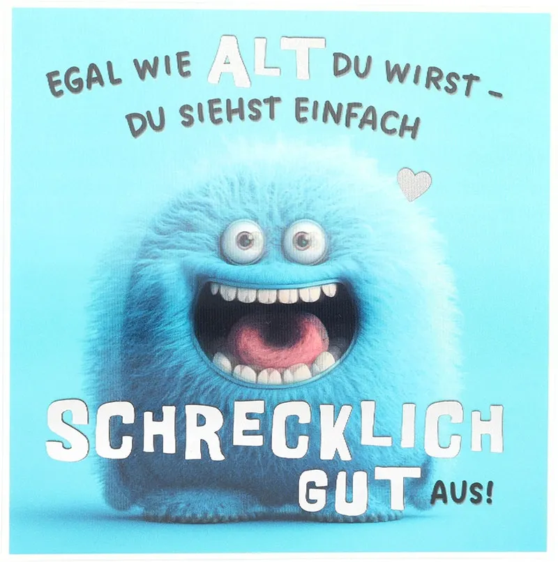 3D Musikkarte "Egal wie alt du wirst ..."