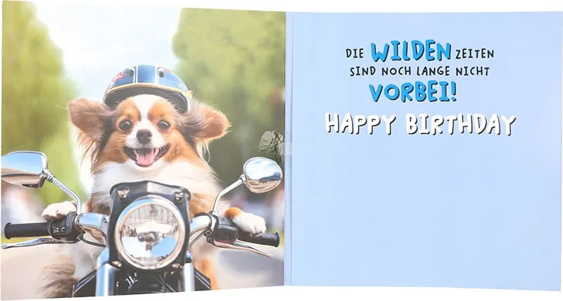 3D Musikkarte "Mit Vollgas ins neue Lebensjahr!"