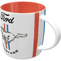 Nostalgic-Art Tasse Ford Mustang Horse & Stripes Logo
