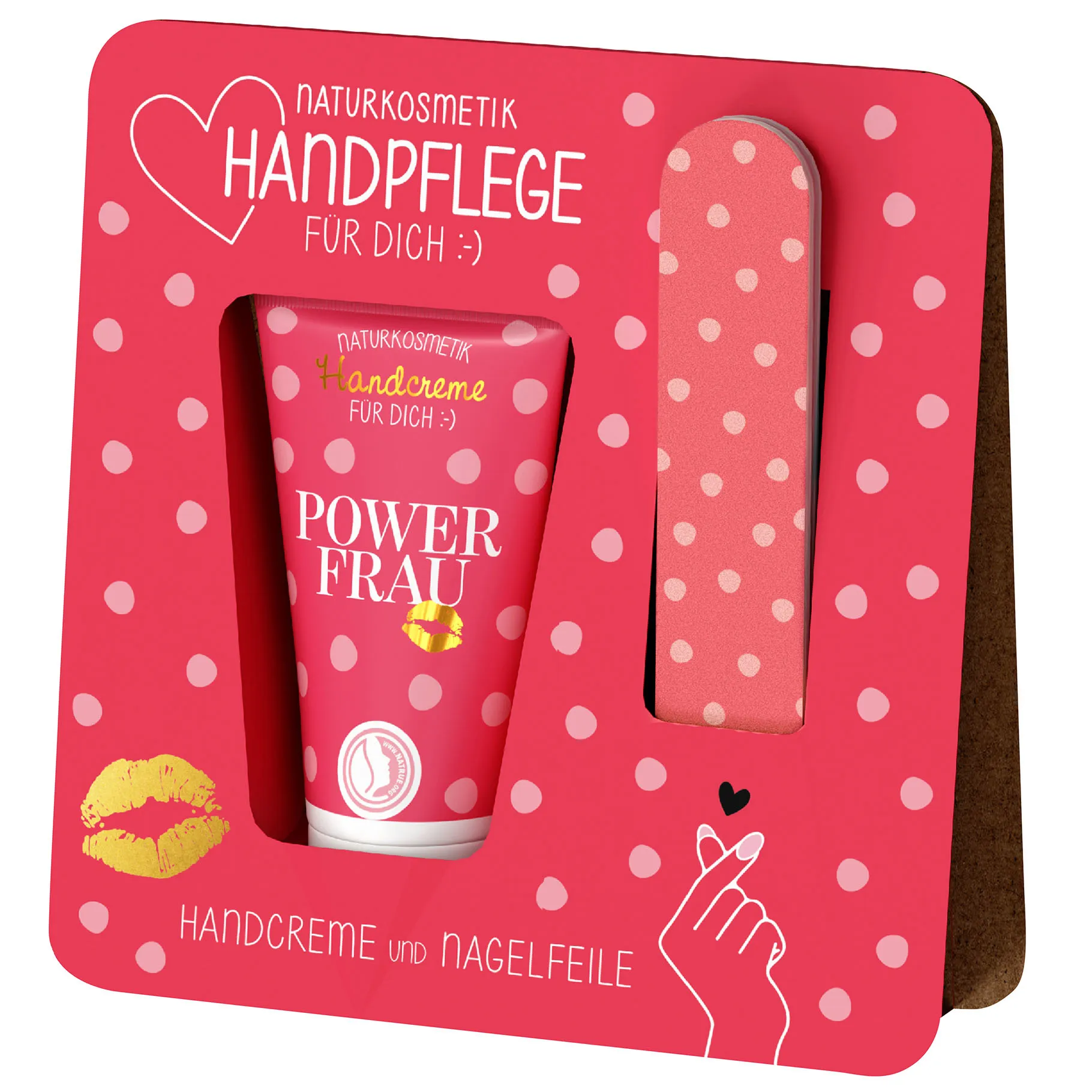 Geschenk für Dich - Handpflege-Set "Powerfrau" - Kussmund