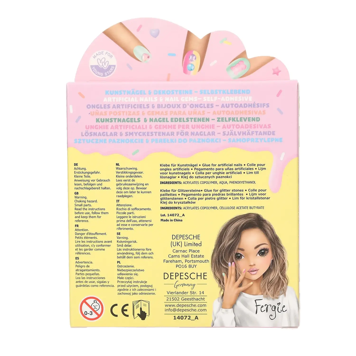 TOPModel Kunstnägel und Dekosteine Set CANDY GLAM