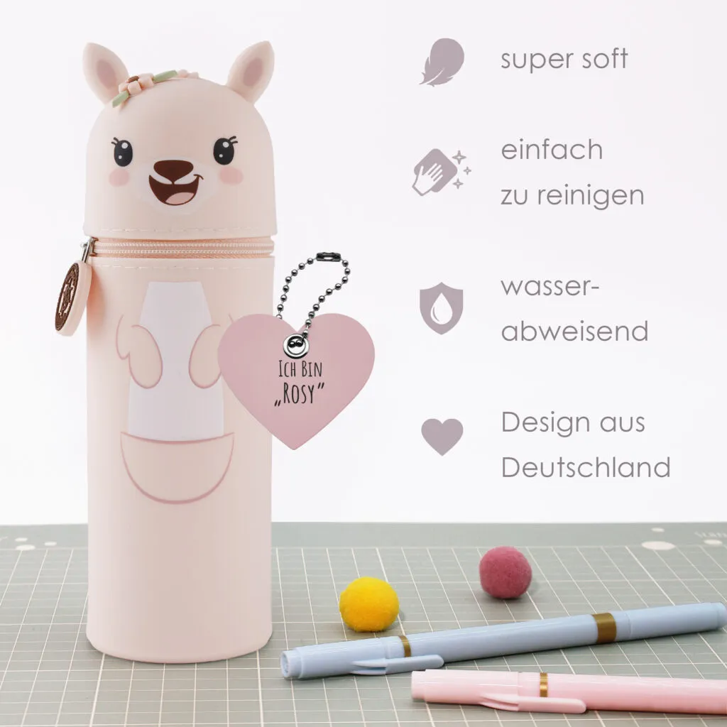 Federmäppchen aus Silikon „Känguru Rosy“
